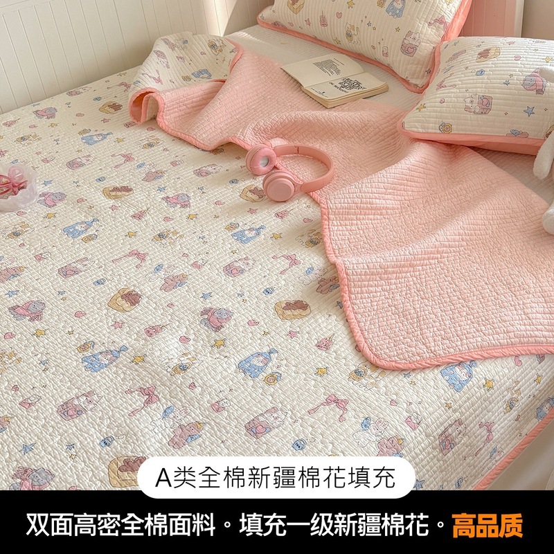 クラスA両面純綿ベッドカバー、内外新疆綿ベビー用、新綿畳ベッドシーツ、オールシーズン万能|undefined