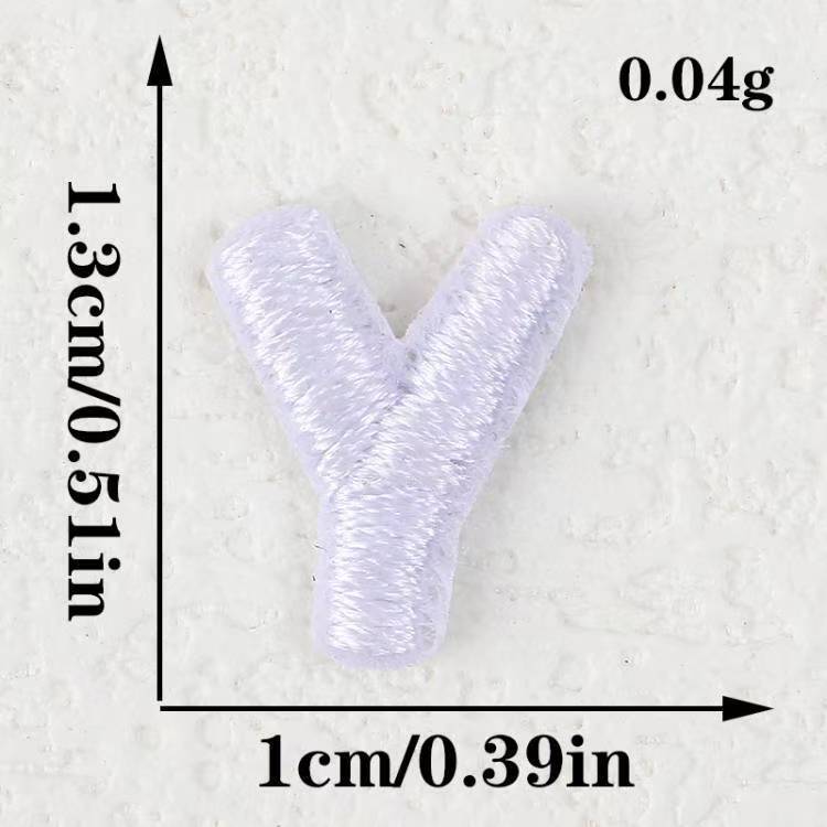 电脑刺绣布贴黑白小数字字母跨境批发DIY服饰补丁装饰贴刺绣辅料|undefined
