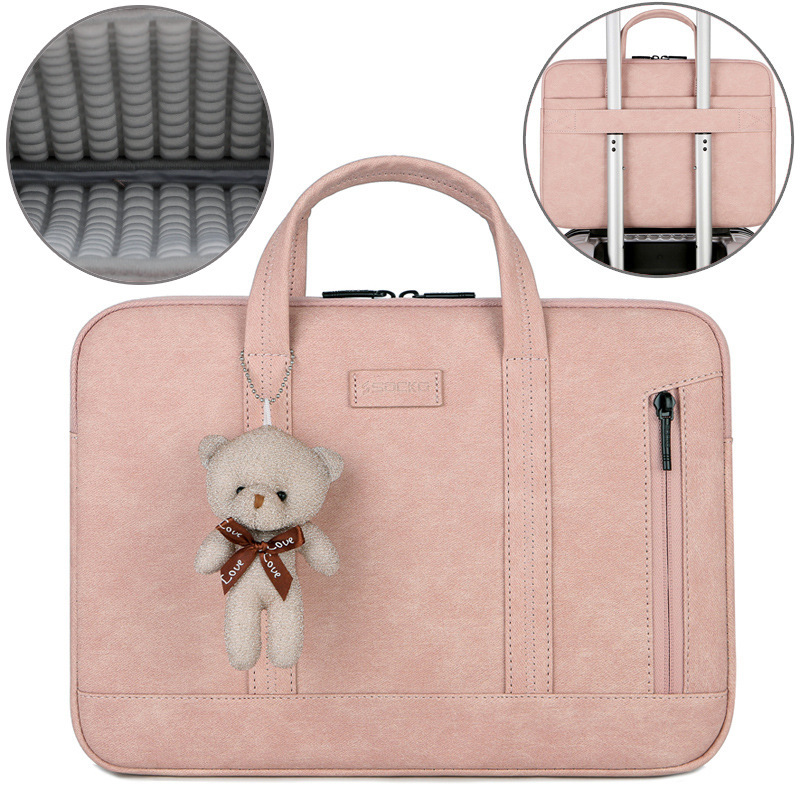 Laptop bag for Lenovo Huawei Apple Dell Asus 14 inch women's notebook 15.6 air cushion
