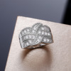 Zirconium, ring with stone, ebay, Amazon, wish, European style