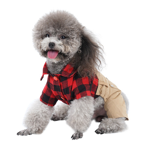 Cotton Four-Legged Spring and Autumn Bichon Thin Dog Clothes, Corgi and Teddy Wholesale Small Dog Summer Pet Clothes