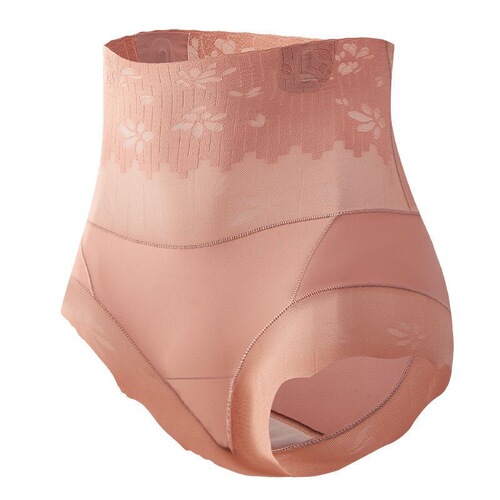 High-waist, seamless lace, large-size body shaping, light abdomen, buttocks lifting, women's briefs pants, cheongsam skirt, base safety pants