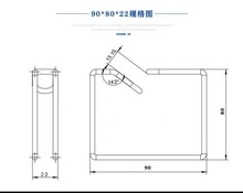 新品图腾K3机柜理线环大尺寸 90*80*22 金属弹簧绑线环