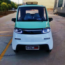 新款迷你時尚小轎車 兩門四門家用電動車  封閉式老年代步車