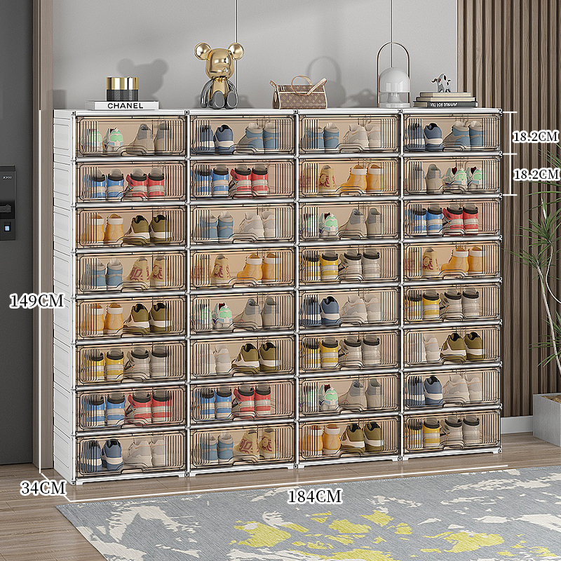 ✿ ✾ ✽ ✽ ✾ ✿    [6면 모두 단단함] 넓어지고 두꺼워진 4열 8겹 - 대형 신발 64켤레 수용 가능 ✿ ✾ ✽ ✽ ✾ ✿