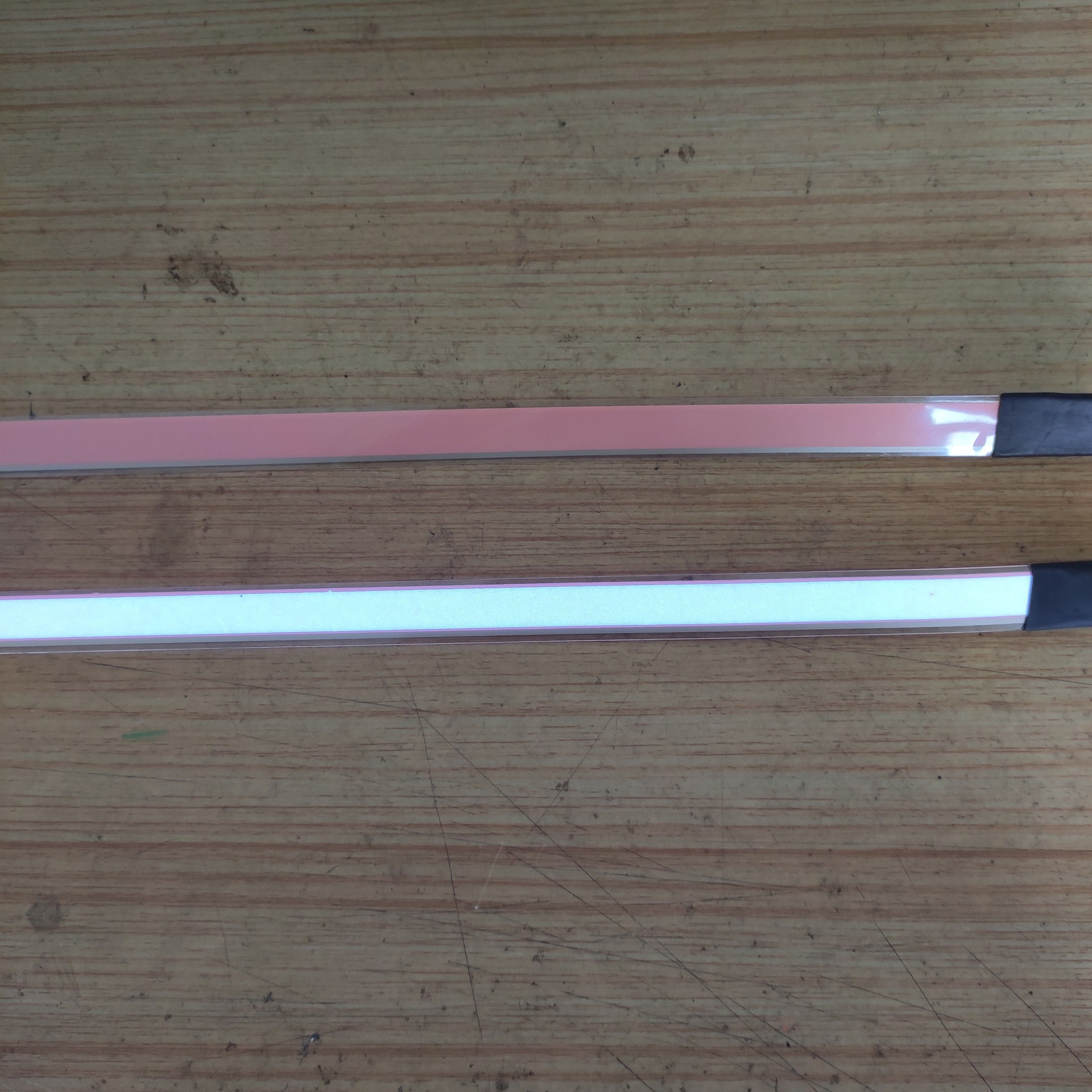 Qìchē Car Cold Light Strip EL Wire 12V (Cold light sheet) - white-1cm100cm-with-battery-box