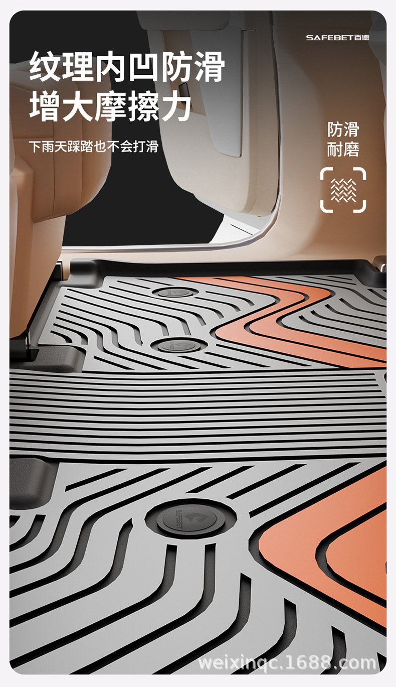 Suitable for the 2026 New Model Ledao L90 L80 L60, Special Colorful Tpe Car Floor Mats and Trunk Mats