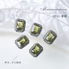 Japanese zirconium for manicure, crystal, nail decoration, light luxury style