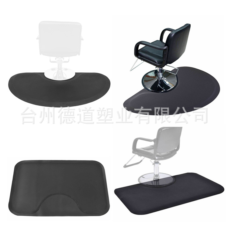 Alfombra para peluquería PU | Estera antifatiga para silla de peluquero | Protección de piso para salón o corte de pelo