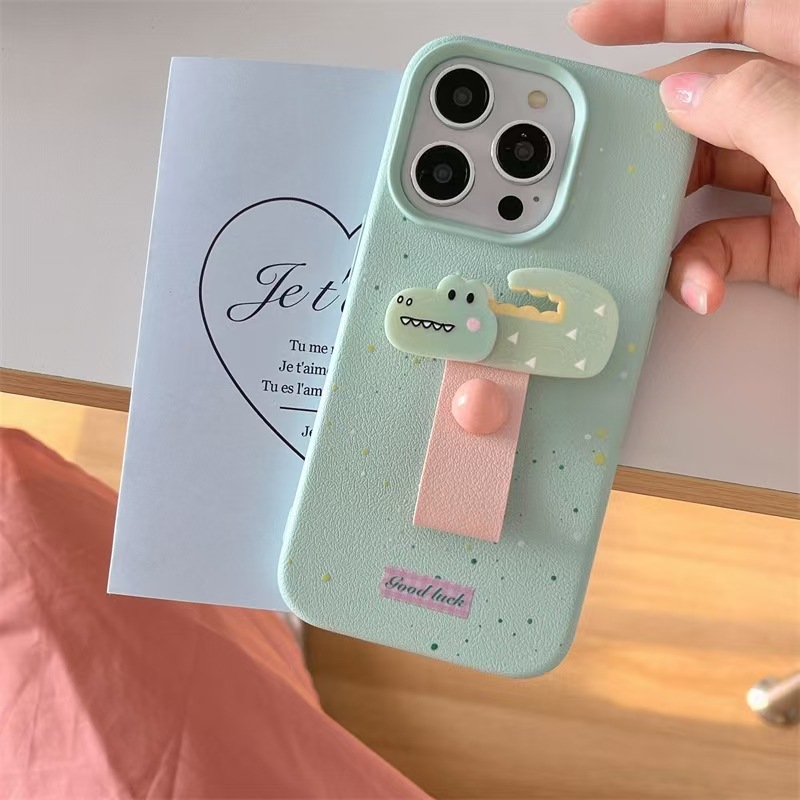 Botón de dedo de bola tridimensional de color sólido simple ins para iPhone15ProMax Apple 13/12 funda para teléfono móvil 14 mujer