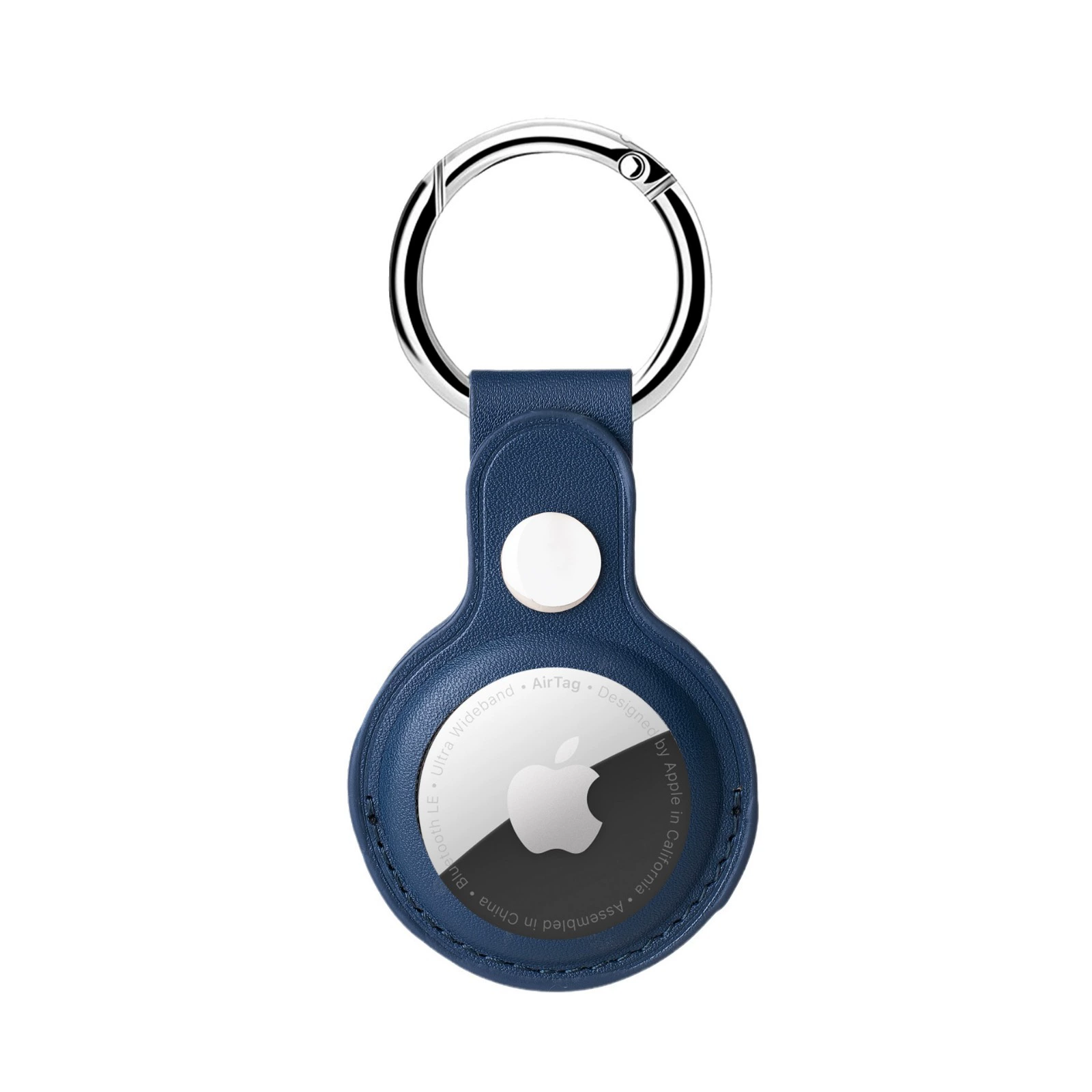 Applicable to Apple AIRTAG leather suite silicon glue material defense positioning keychain close -up tracker protective sleeve shell