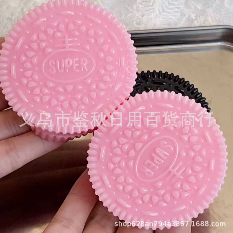小紅書と同じスタイルのオレオビスケット、シミュレーション食品玩具サンドイッチビスケット、超柔らかい減圧おもちゃ|undefined