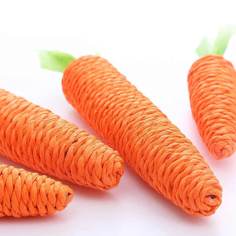 Cute Pastoral Paper String Carrot Pet Toys display picture 3