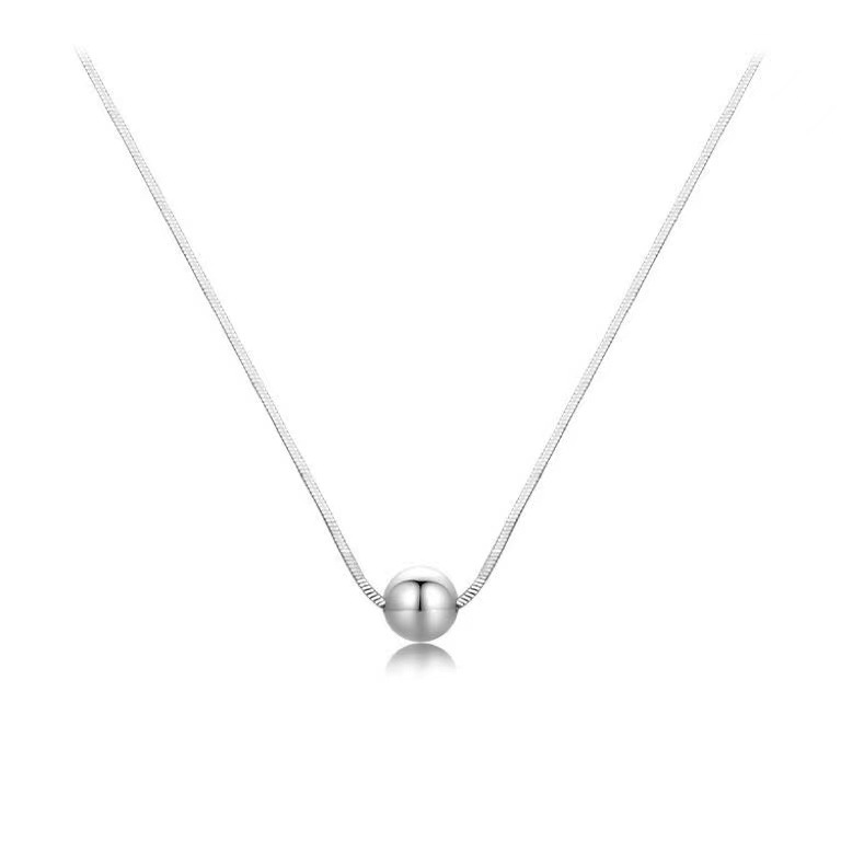 Edle Rundballen Kette Aus Edelstahl Für Damen Und Herren_voghion.com