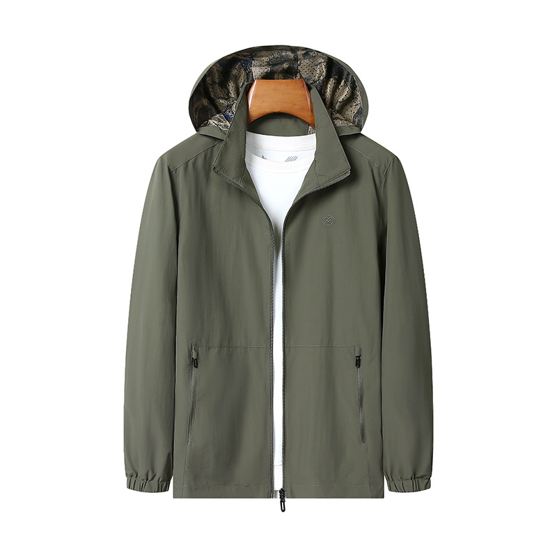 Chaqueta encapuchada de hombre transfronteriza de otoño coreano chaqueta de vestir de hombres y mujeres chaqueta de abrigo deportivo casual suelto para hombres