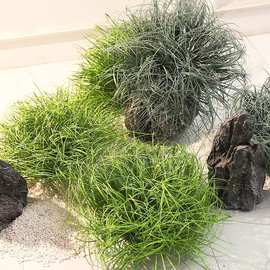北欧风仿真盆栽摆件草垛草块草堆洋葱草摆设道具植物花艺花卉草团