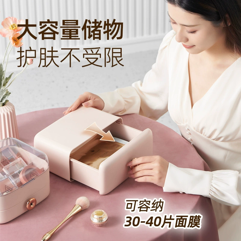 Capacious table storage box, dustproof box, dressing table, internet celebrity