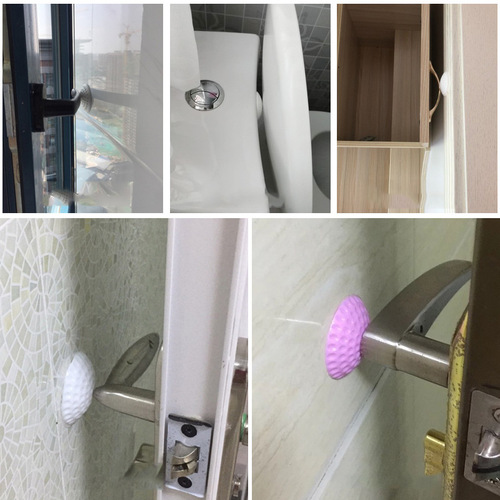 Minggu Heavy Industry Self-adhesive Hole-free Door Bumper, Door Bumper, Door Handle Bumper