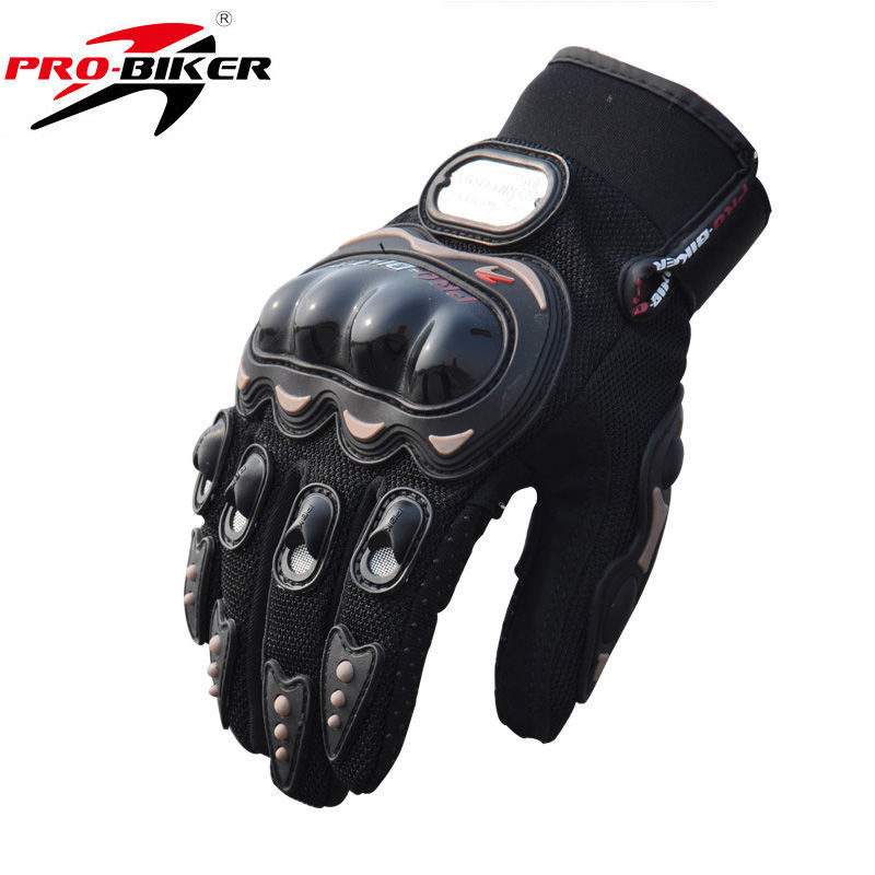 Guantes de moto todoterreno primavera y verano dedo completo antideslizante resistente a la caída pantalla táctil transpirable Knight Racing medio dedo guantes