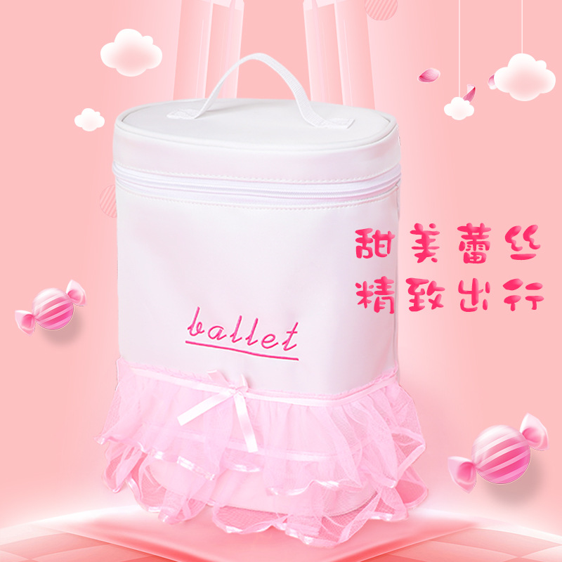 Bolsa de baile para niños nuevas niñas mochila de baile mochila bolsa de baile latino Ballet falda de gasa bolsa lateral