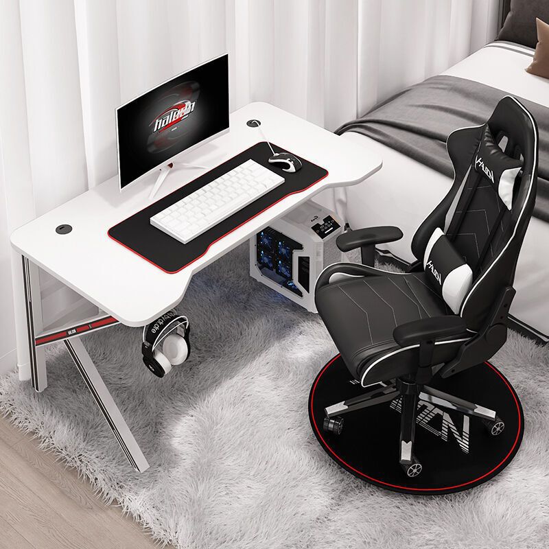 Pink Gaming Desk Popular Desktop Computer Desk and Chair Set for Home Use, Gaming Table and Chair for Internet Celebrities, Live Streaming Desk for Girls