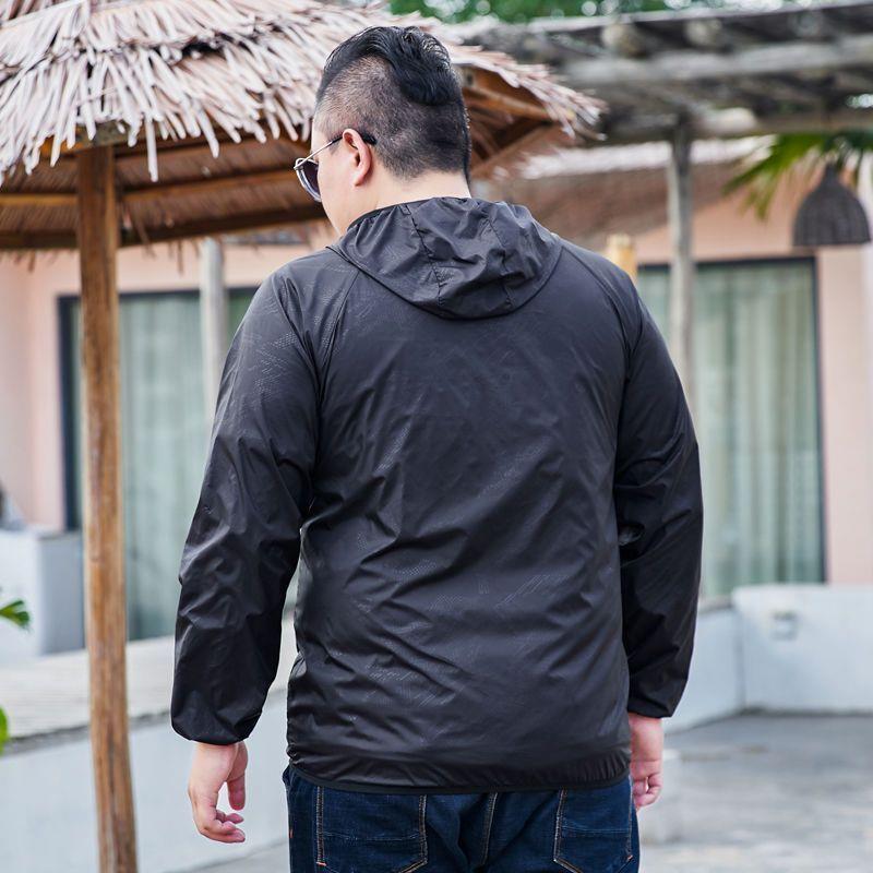 2023 ropa de protección solar, clip transpirable, chaqueta de superación, ropa de protección solar al por mayor para hombres, más grasa para aumentar la marea de verano de 300 kg