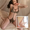 6832+white fishnet stockings
