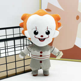 跨境新品 IT Pennywise Horror Phunny欢迎来到德里毛绒玩偶公仔