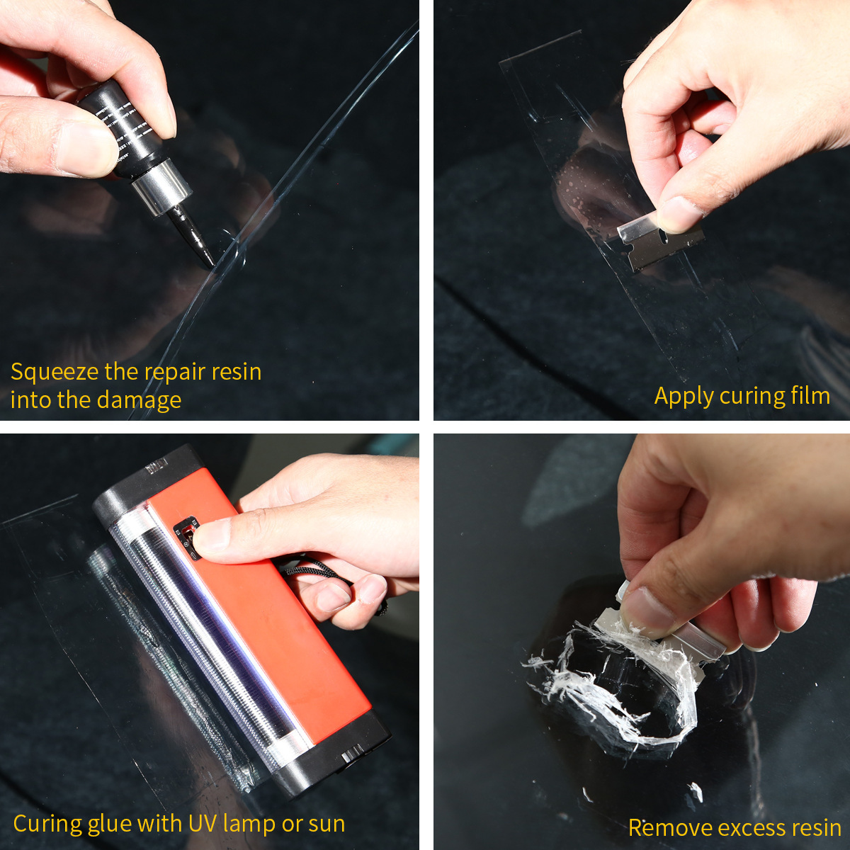 Cross-Border Repair Fluid Wholesale, Front Windshield Crack Repair, Scratch Removal Glue, Crack Repair Tool, Restorative Agent