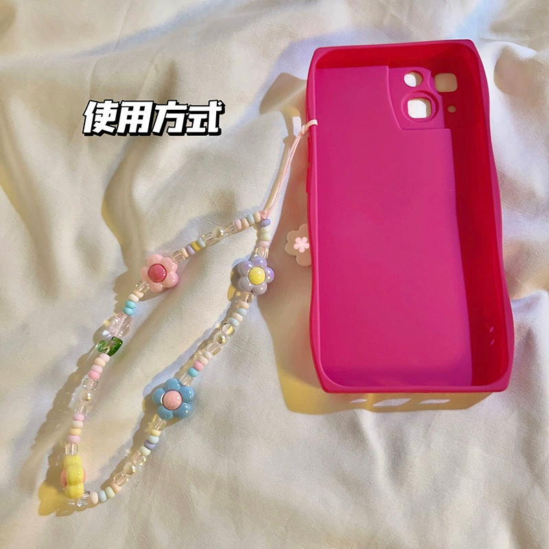Милый бренд ароматизированный мобильный телефон, бусин bracelet, кулон, ремешок