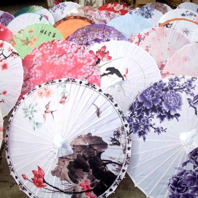 古代スタイルの油紙傘、シルクプリント傘、装飾天井傘、日傘、写真撮影小道具、キャットウォーク傘、漢服ダンス傘|undefined
