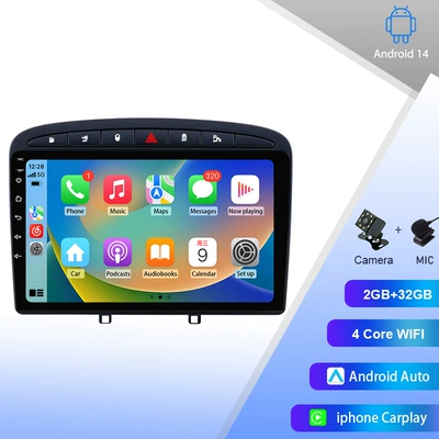 For 13-18 Peugeot 408 DVD Navigation - quad-core-2g32gb-wifi-carplay