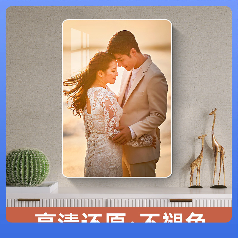DX7L photo frame set up table to wash photos to make wedding photos enlarged wall crystal custom photo production and printing