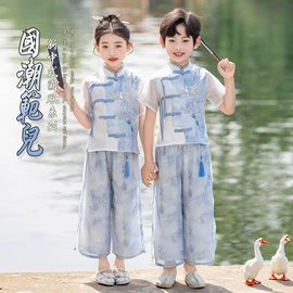 童汉服;儿童表演服;童套装