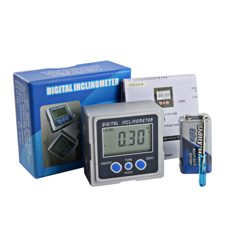 绍兴精博 直销数显倾角盒电子数显角度仪正方形单面DIL-1-2