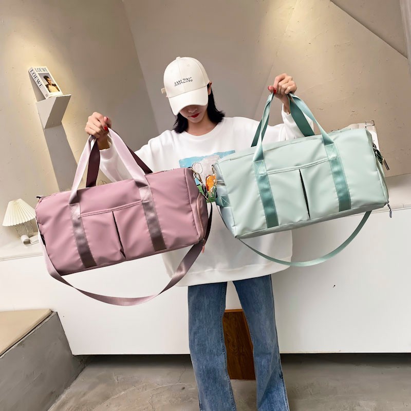 2024 nueva bolsa de viaje de separación húmeda y seca deportes Yoga Fitness Bag bolsa de viaje de corta distancia de gran capacidad para mujeres al por mayor