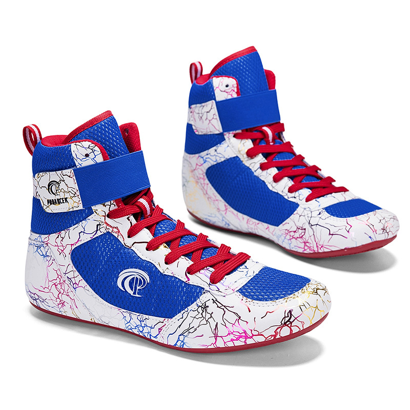 Professional Competition Boxing Shoes for Fighting and Martial Arts, Indoor Mid-High Top, for Mixed Martial Arts Clubs, Men'S, Dropshipping Available