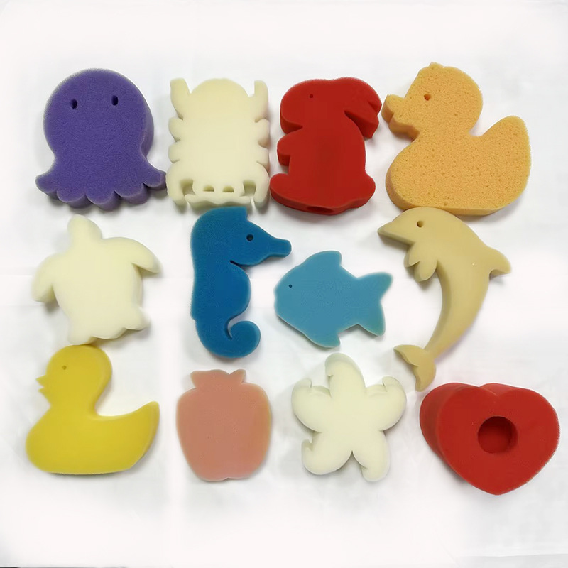 动物泳池过滤海绵洗澡海绵幼儿沐浴白色乌龟海龟吸油过滤发泡海绵