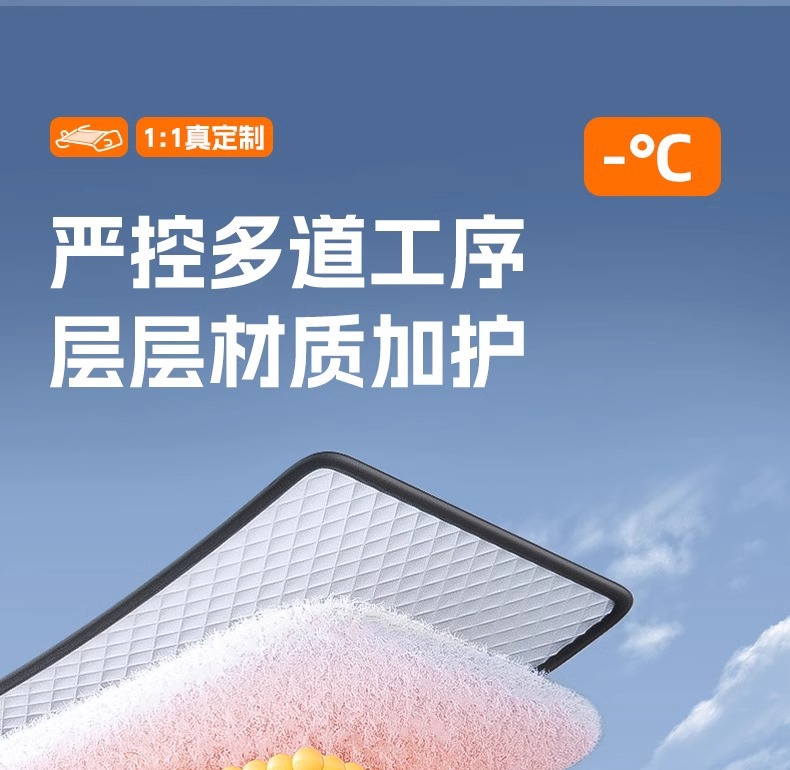 Car Clothes Car Cover Half-body Winter Thickened Car Snow Cover Universal Four Seasons Oxford Cloth Half Cover Winter Anti-freeze Anti-snow