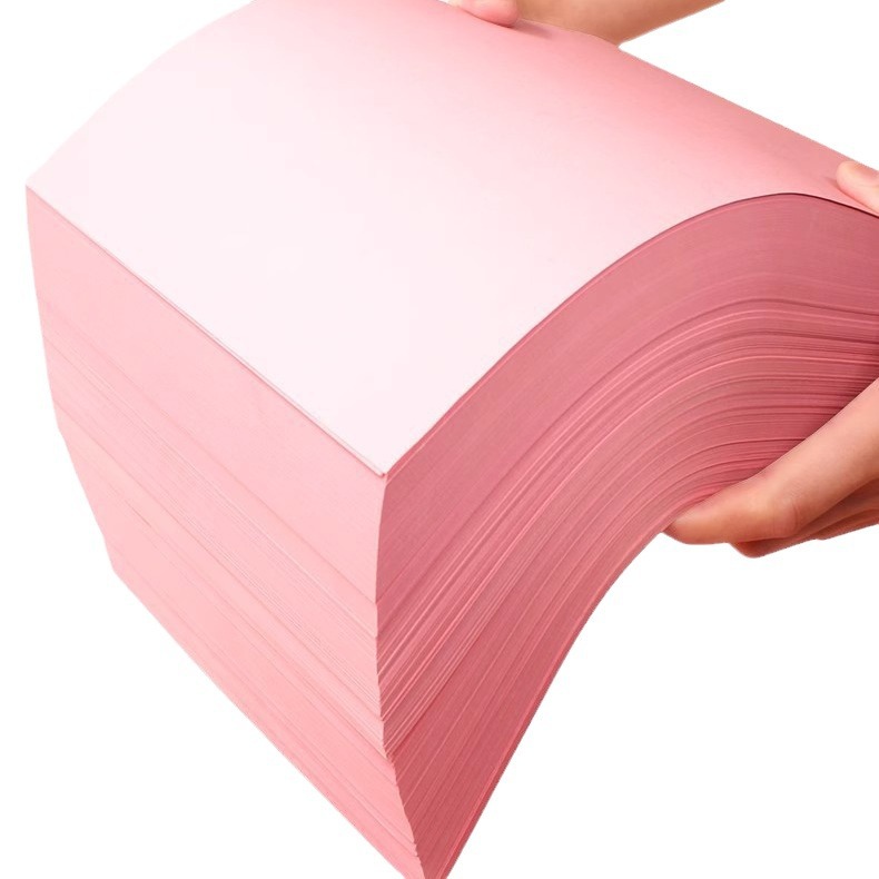 핑크 A4 인쇄용지 핑크 A4 용지 80G 컬러 복사지 A5 핑크 용지 70G 도매 사무용품 컬러