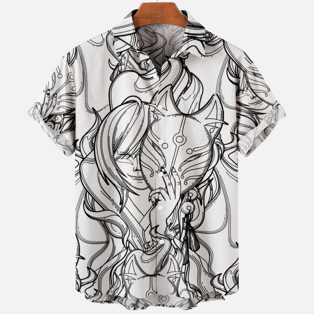Devil Horror Hawaiian Shirt Back View