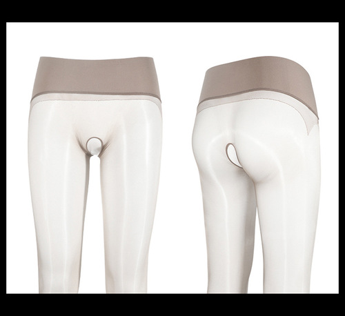 Luo Ying Aurora Series Oily 360 seamless crotch sexy stockings high density silky oily open crotch pantyhose 7373