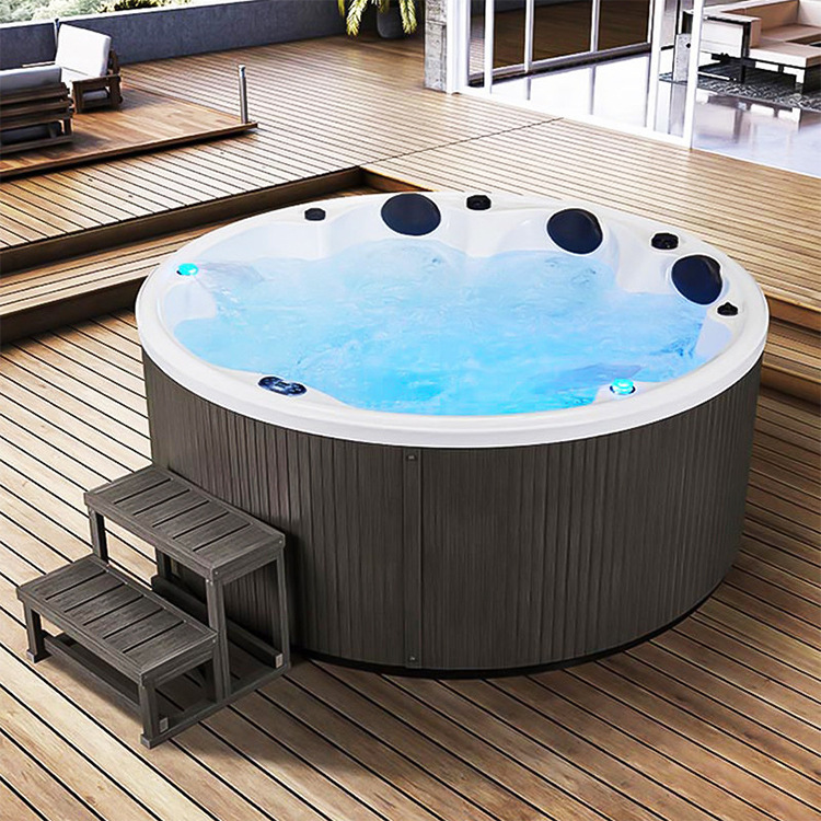 8 personas al aire libre masaje piscina Baño de aguas termales con TV spa Bath Club Hotel Villa uso