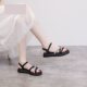 Sandals Women's Summer 2025 New Outfit Fashionable All-match Casual Roman Shoes Lightweight Thick Sole Women's Shoes with Skirt