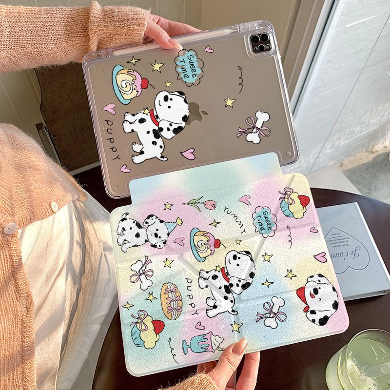 Gradient Dalmatian Apple Ipad11/10 Tablet Protective Case Acrylic Pro Protective Cover Air7/6 Magnetic Suction Gradient Dalmatian Apple Ipad11/10 Tablet Protective Case Acrylic Pro Protective Cover Air7/6 Magnetic Suction
