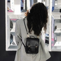 Japanese style ins uniform small backpack for women, British style retro small bag, hand-held crossbody bag, girl's backpack bag