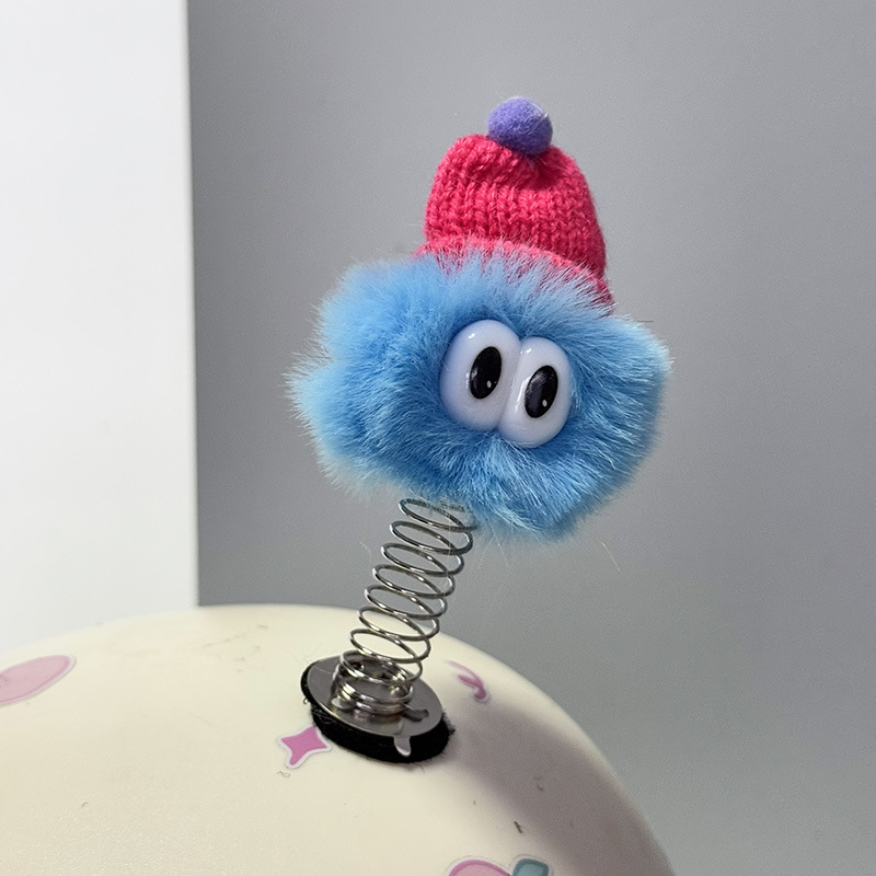Doll Helmet Decor | Diàndòngchē Auto Parts and Accessories - spring-red-hat-blue