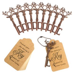 311 Christmas Deer Head Beer Bottle Opener Fawn Retro Key Bottle Opener Creative Metal Keychain