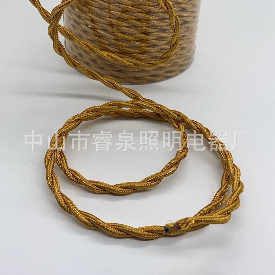 Woven lights, ceiling lamp, retro power cable, wholesale, handmade