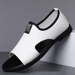 Men's sandals 2025 breathable non-slip plus size white beach shoes cross-border e-commerce overseas warehouse in stock a generation of hair